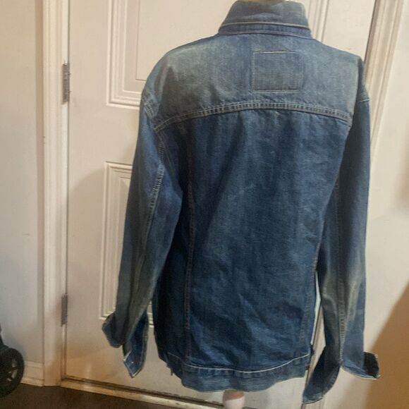 VINTAGE Levi's Jean Jacket men Sz Xl - Picture 2 of 4